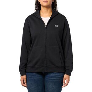 Women's Fleece Full-Zip Sweatshirt Logo Plus Size Casual Lounge Wear